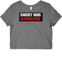 Ladies Slim Fit Crop Top Tee