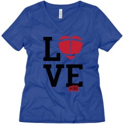 Ladies Relaxed Fit V-Neck Tee