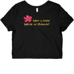 Ladies Slim Fit Crop Top Tee