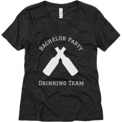 Ladies Relaxed Fit Super Soft Triblend V-Neck Tee