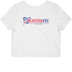 Ladies Slim Fit Crop Top Tee