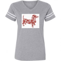 Ladies Relaxed Fit Vintage Sports Tee