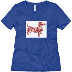 Ladies Relaxed Fit V-Neck Tee