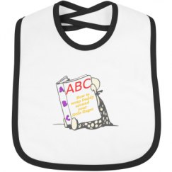 Infant Contrast Trim Bib
