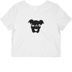 Ladies Slim Fit Crop Top Tee