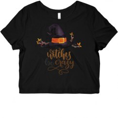 Ladies Slim Fit Crop Top Tee