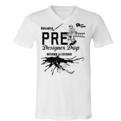 Unisex V-Neck Jersey Tee