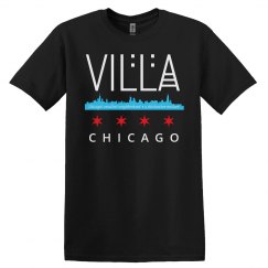 UNISEX Black Villa Skyline Logo BASIC TEE