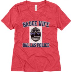 Ladies Relaxed Fit Super Soft Triblend V-Neck Tee