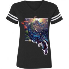 Ladies Relaxed Fit Vintage Sports Tee