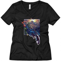 Ladies Relaxed Fit V-Neck Tee