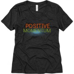 Ladies Relaxed Fit Super Soft Triblend V-Neck Tee