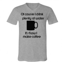 Unisex V-Neck Jersey Tee