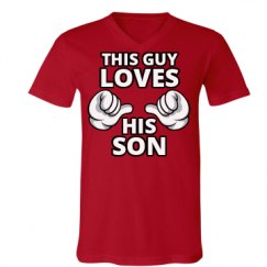 Unisex V-Neck Jersey Tee