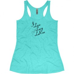 Ladies Slim Fit Super Soft Racerback Triblend Tank