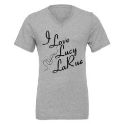 Unisex CVC Jersey V-Neck T-Shirt