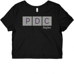 Ladies Slim Fit Crop Top Tee