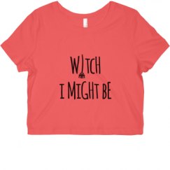 Ladies Slim Fit Crop Top Tee