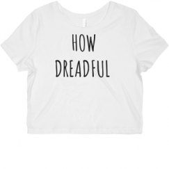 Ladies Slim Fit Crop Top Tee