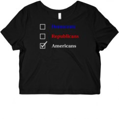 Ladies Slim Fit Crop Top Tee