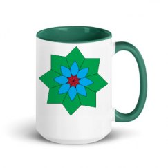 15oz Ceramic Mug with Color Inside