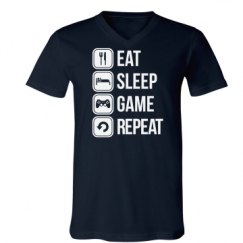 Unisex V-Neck Jersey Tee