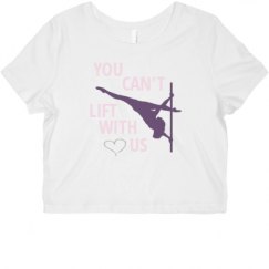 Ladies Slim Fit Crop Top Tee