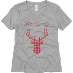 Ladies Relaxed Fit V-Neck Tee