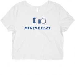 Ladies Slim Fit Crop Top Tee