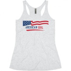 Ladies Slim Fit Super Soft Racerback Triblend Tank