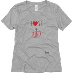 Ladies Relaxed Fit V-Neck Tee