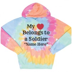 Unisex Tie-Dye Fleece Hoodie
