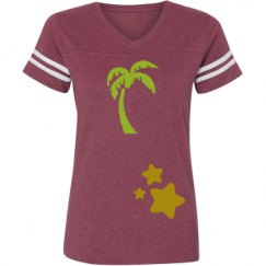 Ladies Relaxed Fit Vintage Sports Tee