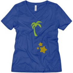 Ladies Relaxed Fit V-Neck Tee