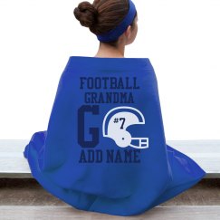 Football Grandma Throw Blanket