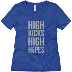 Ladies Relaxed Fit V-Neck Tee
