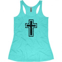 Ladies Slim Fit Super Soft Racerback Triblend Tank