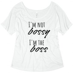 not bossy, just the boss