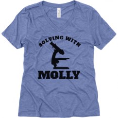 Ladies Relaxed Fit Super Soft Triblend V-Neck Tee