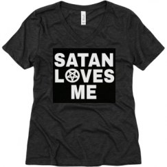 Ladies Relaxed Fit Super Soft Triblend V-Neck Tee