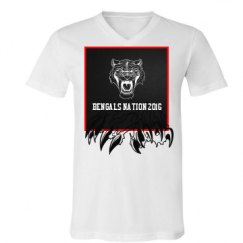 Unisex V-Neck Jersey Tee