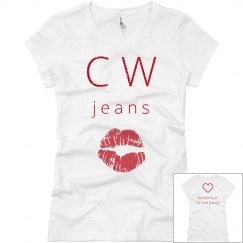 CW❤️jeans slimfit glitter