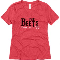 Ladies Relaxed Fit Super Soft Triblend V-Neck Tee
