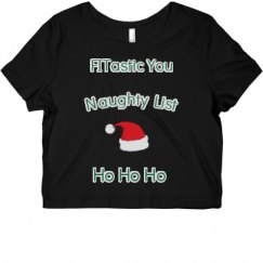 Ladies Slim Fit Crop Top Tee