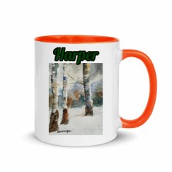 11oz Ceramic Mug with Color Inside