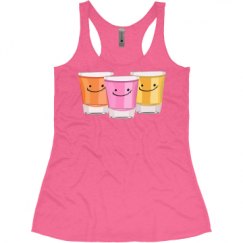 Ladies Slim Fit Super Soft Racerback Triblend Tank