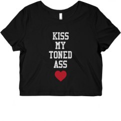 Ladies Slim Fit Crop Top Tee