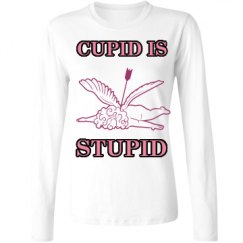 Ladies Relaxed Fit Basic Long Sleeve Tee