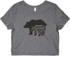 Ladies Slim Fit Crop Top Tee