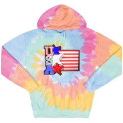 Unisex Tie-Dye Fleece Hoodie